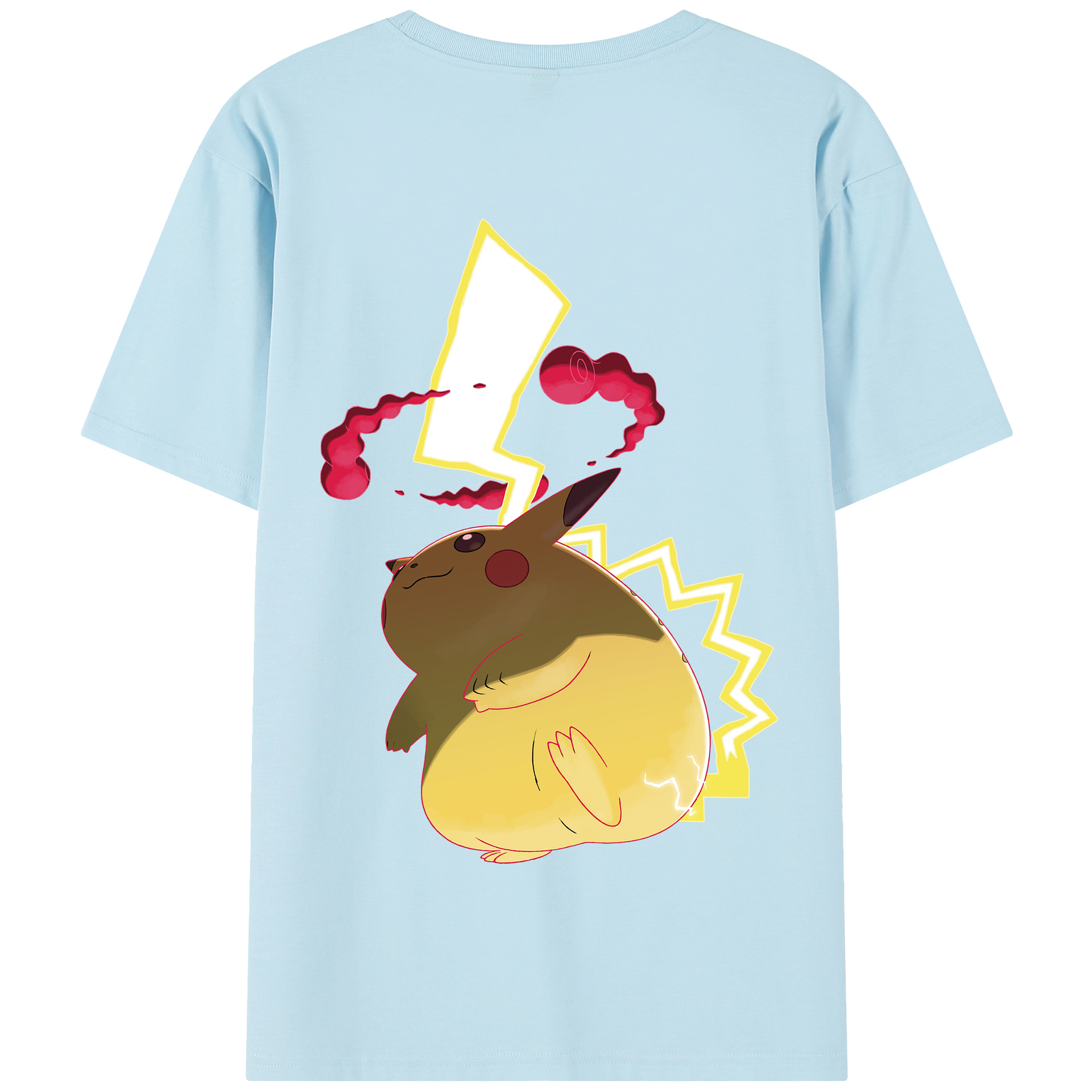 （画像用） ポケットモンスター Pokémon 綿100％半袖Tシャツ（背面プリント）